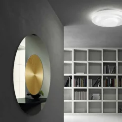 Viadurini Living Wandspiegel-Runder Wandspiegel mit Spiegelrahmen aus MDF