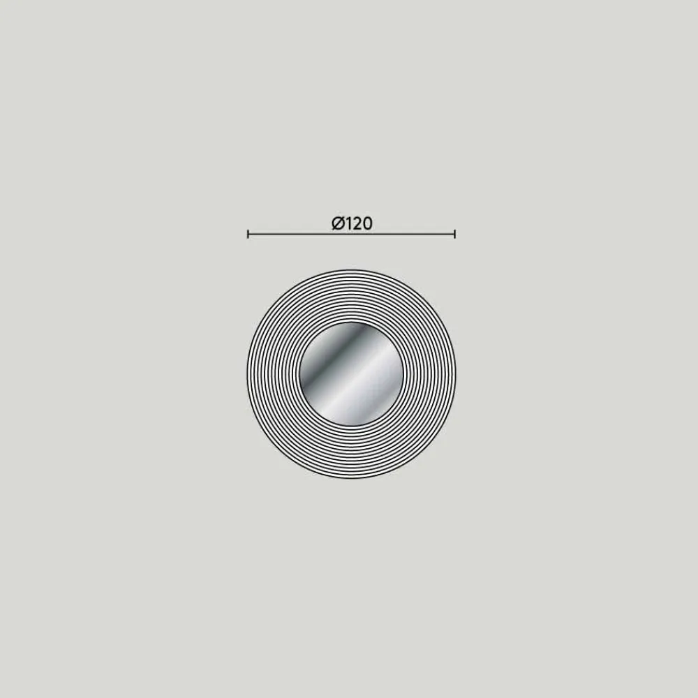 Viadurini Living Wandspiegel-Runder Wandspiegel modernes Design Malva