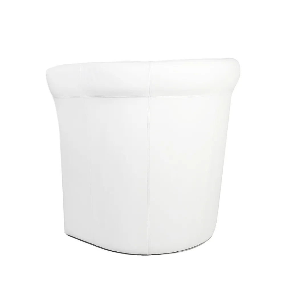 Viadurini Living Moderne Sessel-Runder Wannensessel mit Lederbezug, hergestellt in Italien – Farbe