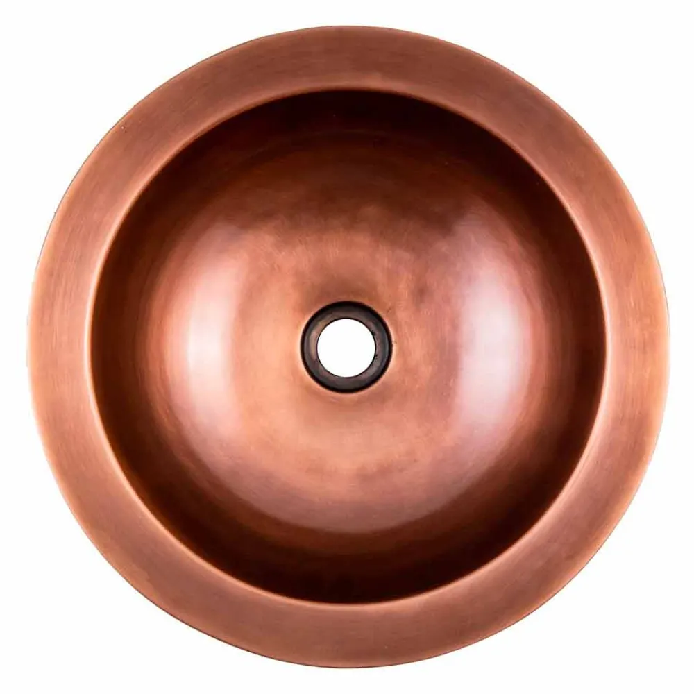 Viadurini Bathroom Kupferwaschbecken-Rundes Aufsatzbecken aus Kupfer, Muros