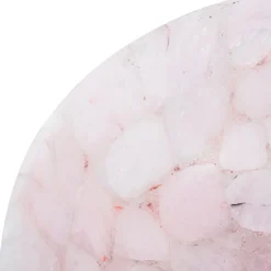 Viadurini Bathroom Steinwaschbecken-Rundes Aufsatzwaschbecken aus rosa Quarz Paloma Design, handgemacht