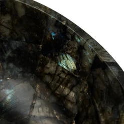 Viadurini Bathroom Steinwaschbecken-Rundes Aufsatzwaschbecken aus Labradorit Peggy Design, handgemacht