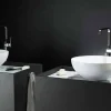 Viadurini Bathroom Design Waschbecken Aus Solid Surface-Rundes Aufsatzwaschbecken made in Italy, Donnas