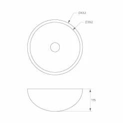 Viadurini Bathroom Design Waschbecken Aus Solid Surface-Rundes Aufsatzwaschbecken made in Italy, Donnas