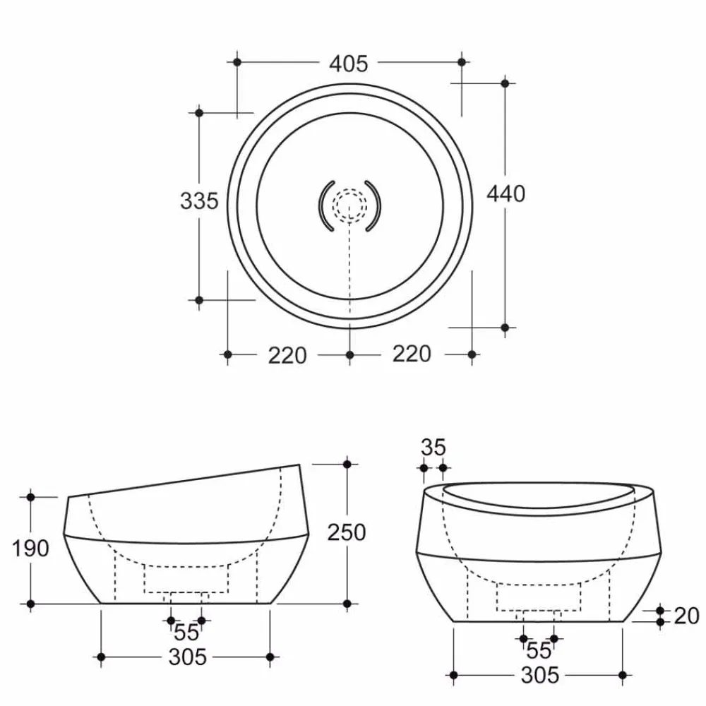 Viadurini Bathroom Farbige Waschbecken-Rundes Aufsatzwaschbecken, Keramik, Kaiman, Design made in Italy Elisa
