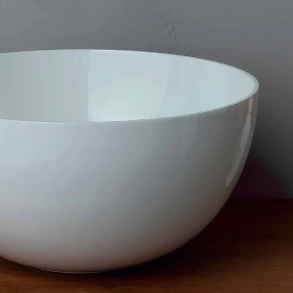 Viadurini Bathroom Farbige Waschbecken-Rundes Aufsatzwaschbecken aus Keramik, modernes Design Star Round 40 cm