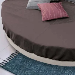 Viadurini Night Design Rundbetten-Rundes Design Doppelbett mit Stoffbezug, Made in Italy - Rello