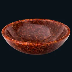 Viadurini Bathroom Harzwaschbecken-Rundes Design-Aufsatzwaschbecken aus künstlichem Harz und Stein Nube