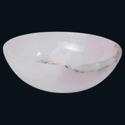 Viadurini Bathroom Steinwaschbecken-Rundes Design-Aufsatzwaschbecken aus rosa Onyx Atreo, Einzelstück