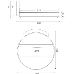 Viadurini Night Design Maßgeschneiderte Möbel|Rundbetten-Rundes Design-Doppelbett mit Kunstleder bezogen - Faenza