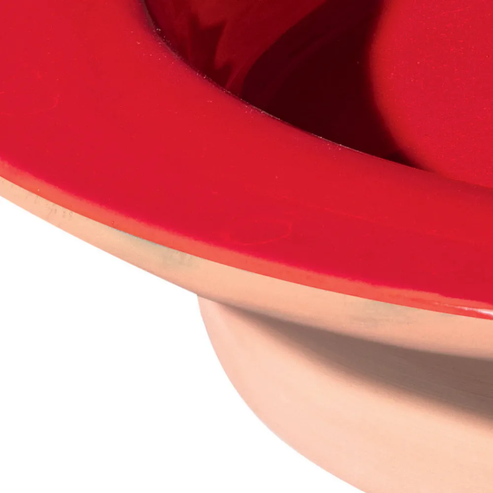 Viadurini Kitchen Küchenzubehör-Rundes Herzstück aus Terrakotta und glasierter Keramik Made in Italy - Brooke