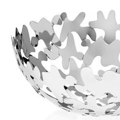 Viadurini Decor Küchenzubehör-Rundes Herzstück Zeitgenössisches Design Verziertes Silbernes Metall - Cordoba