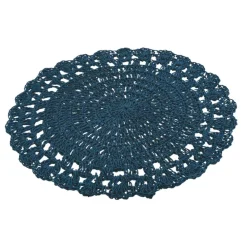 Viadurini Kitchen Amerikanische Tischsets-Rundes Tischset Gehäkeltes Tischset Verschiedene Farben 12 Stück - Punzolo