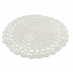 Viadurini Kitchen Amerikanische Tischsets-Rundes Tischset Gehäkeltes Tischset Verschiedene Farben 12 Stück - Punzolo