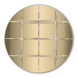 Viadurini Living Moderne Design Bücherregale-Rundes Wand-Bücherregal aus goldenem oder silbernem Plexiglas Made in Italy - Lizzy