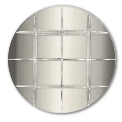 Viadurini Living Moderne Design Bücherregale-Rundes Wand-Bücherregal aus goldenem oder silbernem Plexiglas Made in Italy - Lizzy