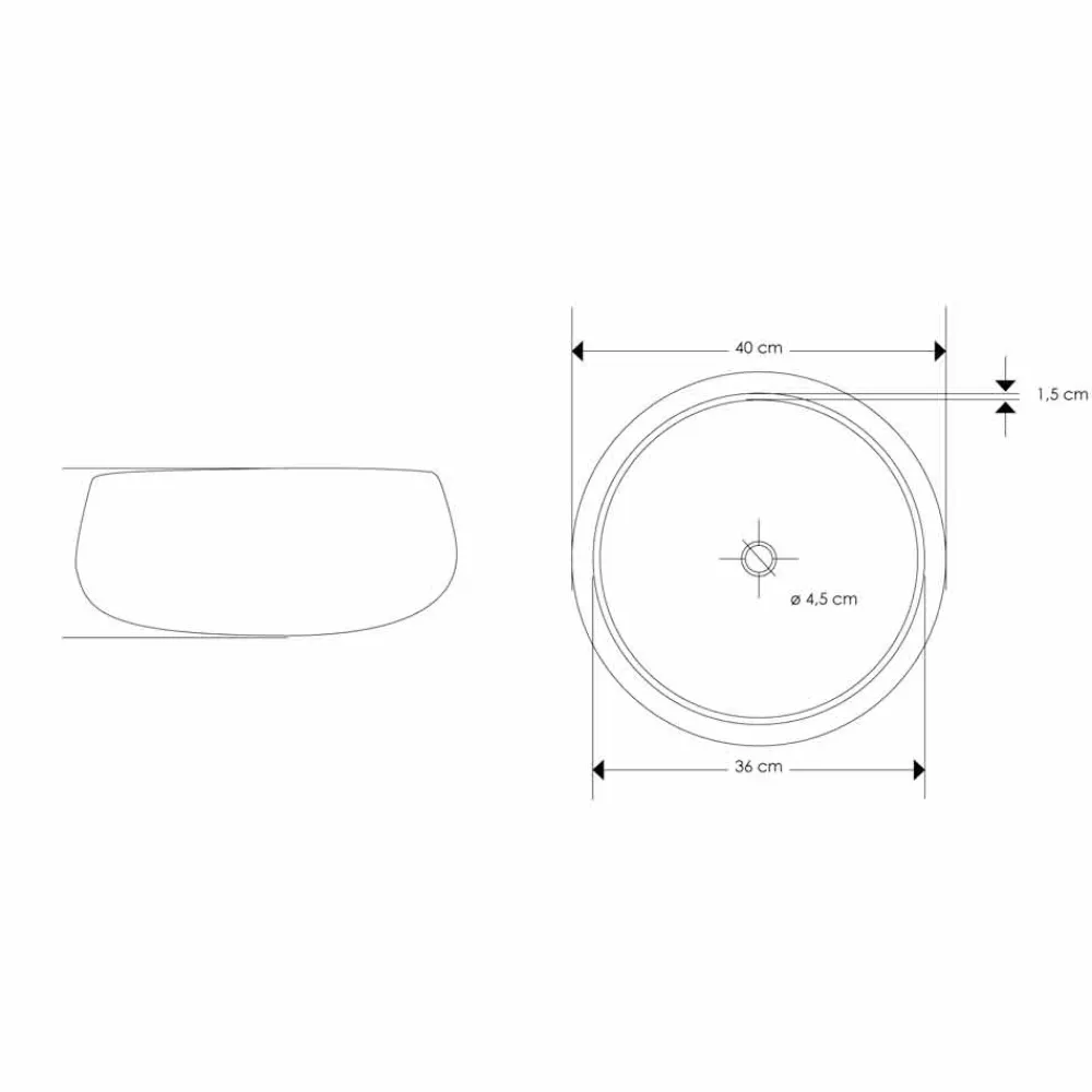 Viadurini Bathroom Steinwaschbecken-Rundes Waschtisch mit Arbeitsplatte aus reinem Onyx Einzigartiges Design - Ramiro