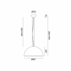 Il Fanale Pendelleuchten Vintage-Rustikale Pendelleuchte aus  Eisen Ø80 cm Galileo von