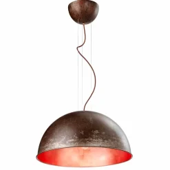 Il Fanale Pendelleuchten Vintage-Rustikale Pendelleuchte aus Messing oder Eisen Ø60 cm Galileo von