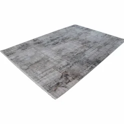 Viadurini Carpets Teppiche-Rutschfester Teppich in Grau-Beige-Viskose und Acrilic mit Zeichnung - Präsident