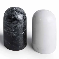 Viadurini Kitchen Küchenzubehör-Salz- und Pfefferbehälter aus Carrara- und Marquinia-Marmor Made in Italy - Xino