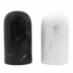 Viadurini Kitchen Küchenzubehör-Salz- und Pfefferbehälter aus Carrara- und Marquinia-Marmor Made in Italy - Xino
