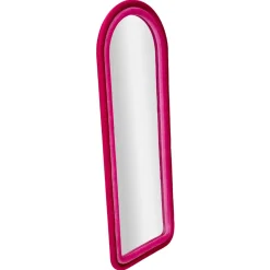 Viadurini Decor Wandspiegel-Samtbezogener MDF-Wandspiegel mit gewölbter Oberseite - Jessica