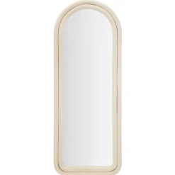 Viadurini Decor Wandspiegel-Samtbezogener MDF-Wandspiegel mit gewölbter Oberseite - Jessica