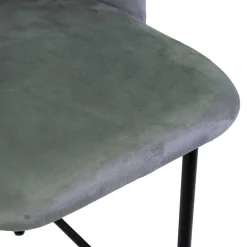 Viadurini in the Garden Küchenhocker-Samt-Hocker mit Metallgestell in verschiedenen Ausführungen - Penna