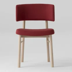 Viadurini Living Moderne Stühle-Samtstuhl mit Sockel aus bemalter Esche Made in Italy, 2 Stück - Alaska