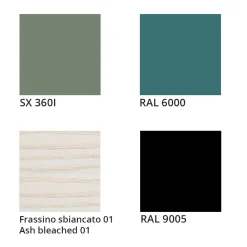 Viadurini Living Moderne Stühle-Samtstuhl mit Sockel aus bemalter Esche Made in Italy, 2 Stück - Alaska