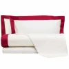 Viadurini Textile Bettlaken-Satin Sheet Set für Doppelbett mit farbigen Kanten - Hyazinthe