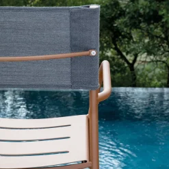 Viadurini in the Garden Gartenstühle Metall-Satz von 4 Gartenstühlen aus verzinktem Metall und Batyline - Prestigio