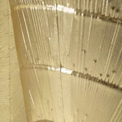 Viadurini Decor Deko Vasen-Satz von 3 goldenen Eisenvasen mit kreisförmigen Reliefdekorationen - Walter