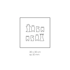 Viadurini Decor Deko Artikel Und Wohnaccessoires-Schachbrett für Schach und Dame aus Acrylglas Made in Italy - Smanto