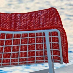 Varaschin Metallsessel-Schaukel-Gartensessel aus Stahl und Holz Summer Set