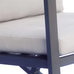 Viadurini in the Garden Gartenstühle Metall-Schaukelstuhl aus Aluminium für den Außenbereich mit gepolstertem Kissen - Brontolo