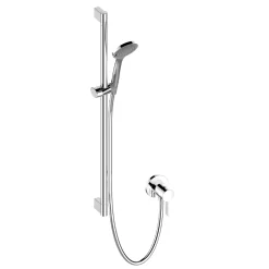 Viadurini Bathroom Duscharmaturen-Schiebebrausegruppe aus verchromtem Messing Einhebelmischer - Euka