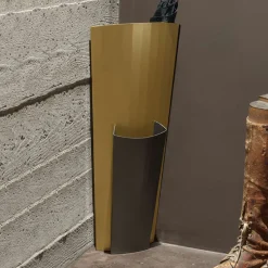 Viadurini Living Regenschirmständer Design-Schirmständer aus gold- und bronzefarben lackiertem Blech, hergestellt in Italien – Azalea