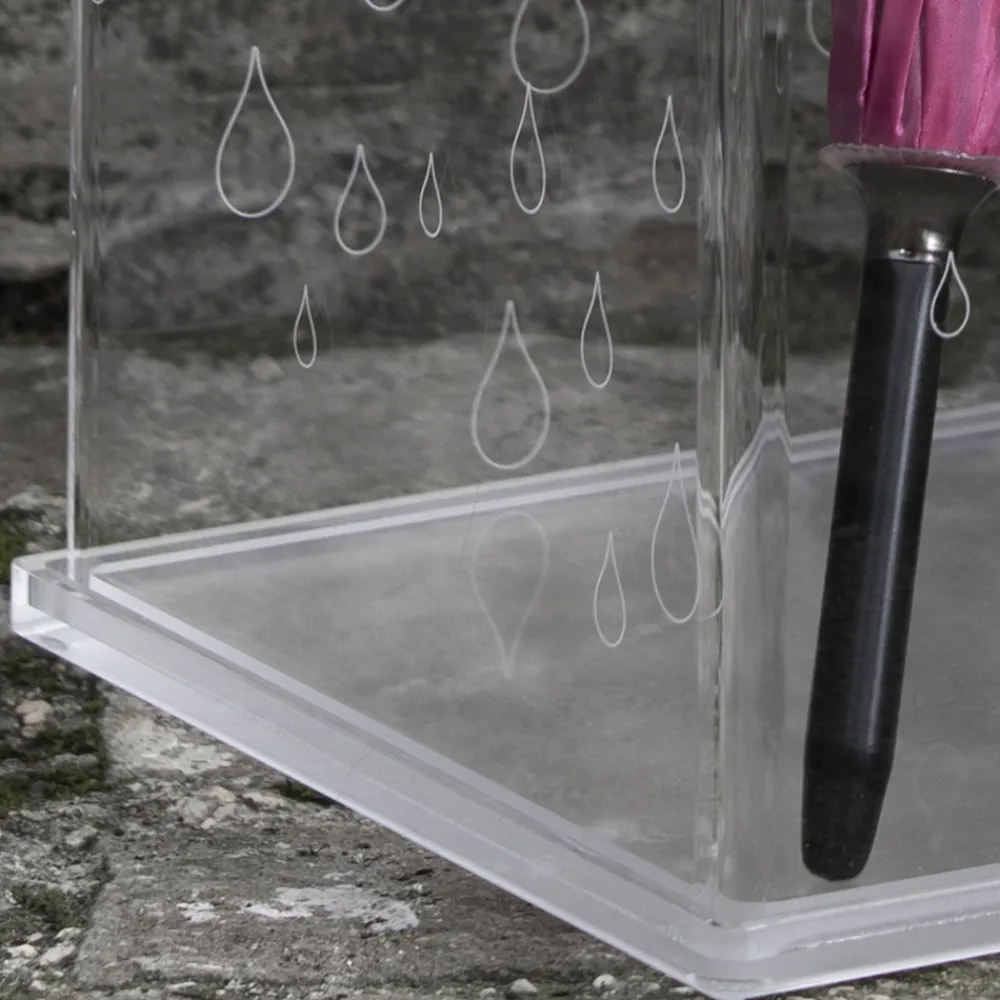Viadurini Living Regenschirmständer Design-Schirmständer aus transparentem laserdekoriertem Acrylglas - Versio