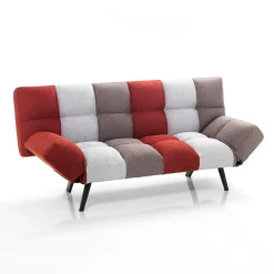 Viadurini Living Moderne Schlafsofas-Schlafsofa aus mehrfarbigem, nicht abnehmbarem Stoff – Promezio