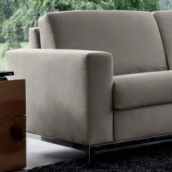 Viadurini Living Moderne Schlafsofas-Schlafsofa mit Halbinsel aus Metall und Polyurethan Made in Italy - Folle