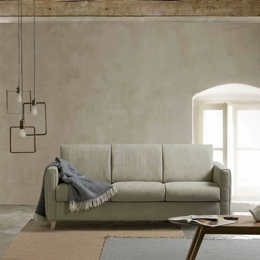 Viadurini Italian Sofas Moderne Schlafsofas-Schlafsofa mit modernem Design aus Stoff in Italien hergestellt Filippo