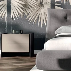 Viadurini Night Design Schlafzimmer Komplett-Schlafzimmer mit 4 Elementen im modernen Stil Made in Italy - Calimero