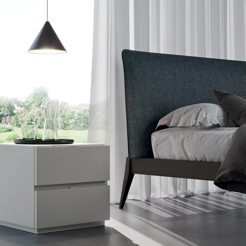 Viadurini Night Design Schlafzimmer Komplett-Schlafzimmer mit 7 Elementen Modern Style Möbel Made in Italy - Polynesien