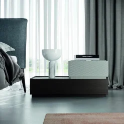 Viadurini Night Design Schlafzimmer Komplett-Schlafzimmer mit 7 Elementen Modern Style Möbel Made in Italy - Polynesien