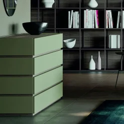 Viadurini Night Design Schlafzimmer Komplett-Schlafzimmer mit 5 modernen Elementen Made in Italy High Quality - Rieti