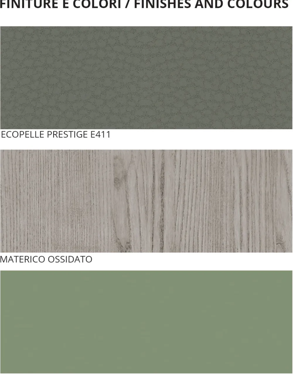 Viadurini Night Design Schlafzimmer Komplett-Schlafzimmer mit 5 modernen Elementen Made in Italy High Quality - Rieti