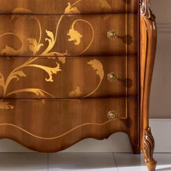 Viadurini Classic Kommoden-Schlafzimmerkommode aus Holz mit Intarsien Made in Italy - Ottaviano