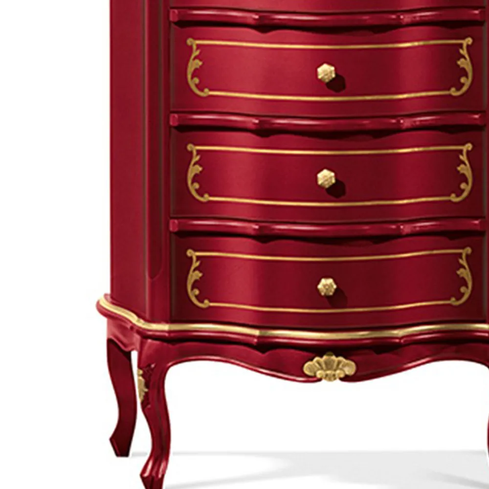 Viadurini Classic Kommoden-Schlafzimmerkommode mit 5 klassischen Holzschubladen Made in Italy - Leonor